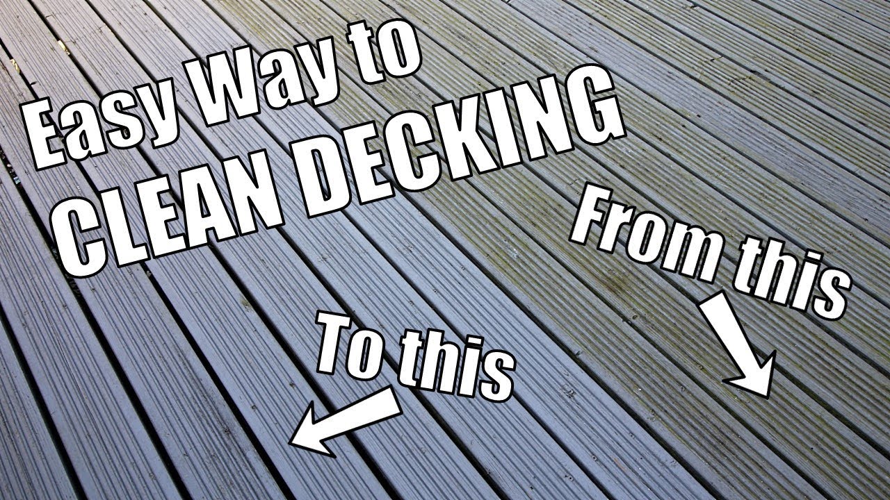 How to clean green algae / mould off Decking Quickest and easiest way